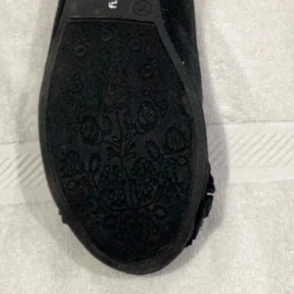 CL by Laundry Glamor Disco Fabric Slip On Ballet Flats, Black SZ 10 - Picture 6 of 8
